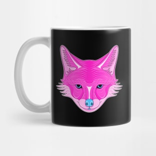 pink coyote face carton Mug